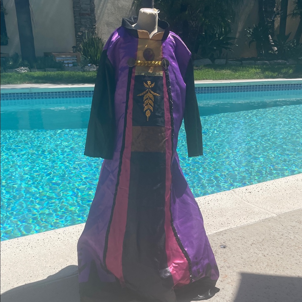 Frozen | Princess Anna | Purple and Black Long Dress with Gold Accents Size 6-6X